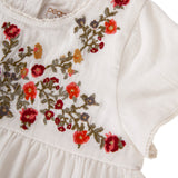 Peggy Rosie Dress - White