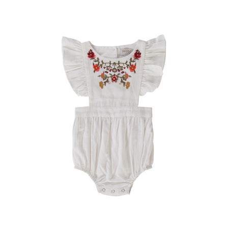 Peggy August Playsuit - Khaki Linen