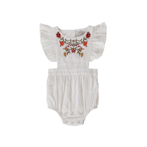 Peggy Valley Playsuit - White