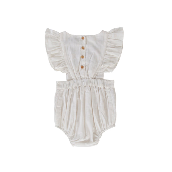 Peggy Valley Playsuit - White
