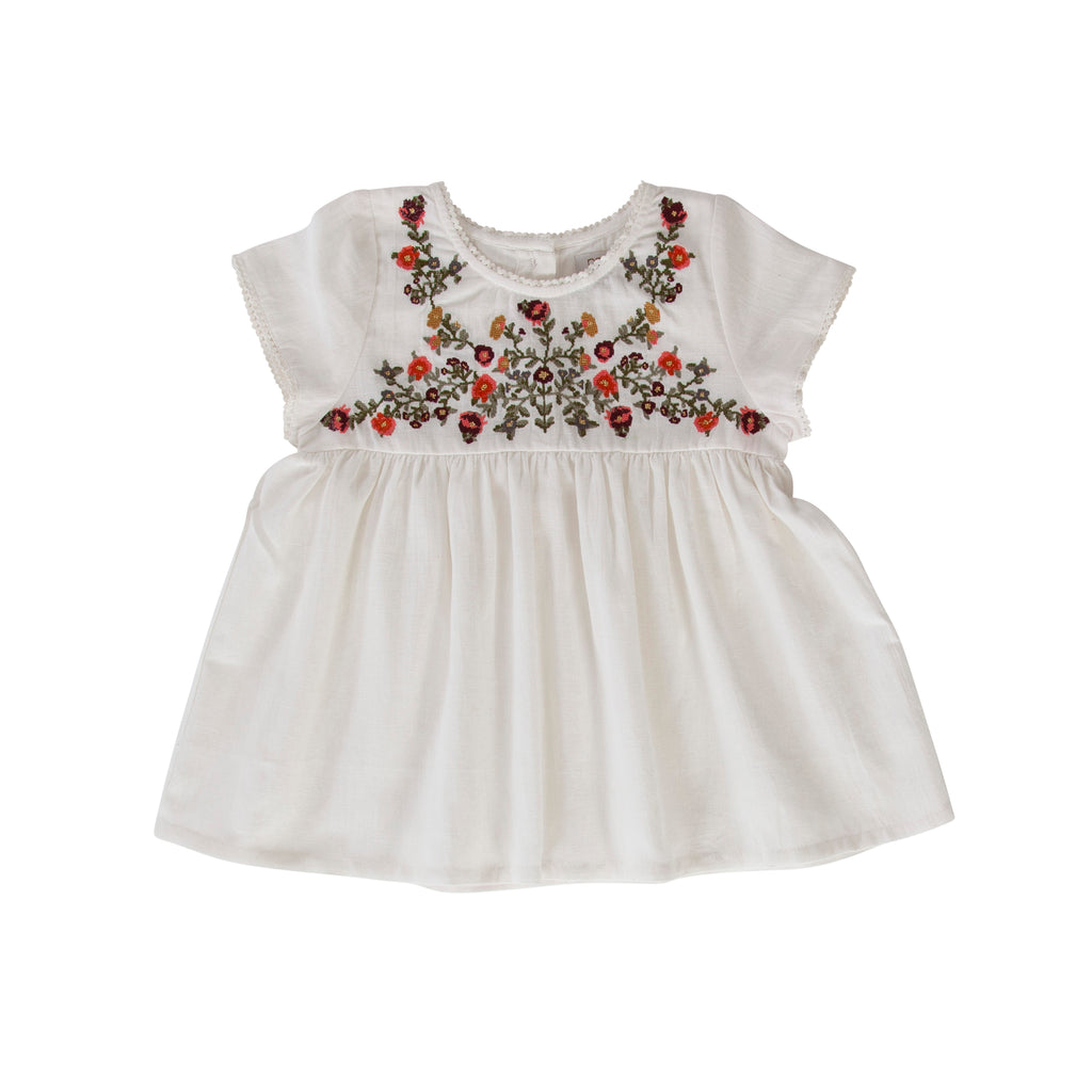 Peggy Beauty Smock - White