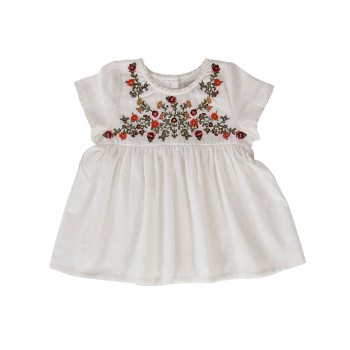 Peggy Beauty Smock - White