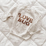 Bencer + Hazelnut Knit Jumper - Love Bug - Oatmeal