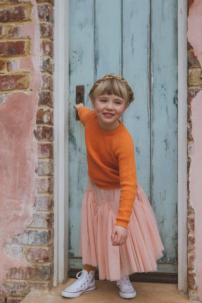 Peggy Juniper Knit - Coral