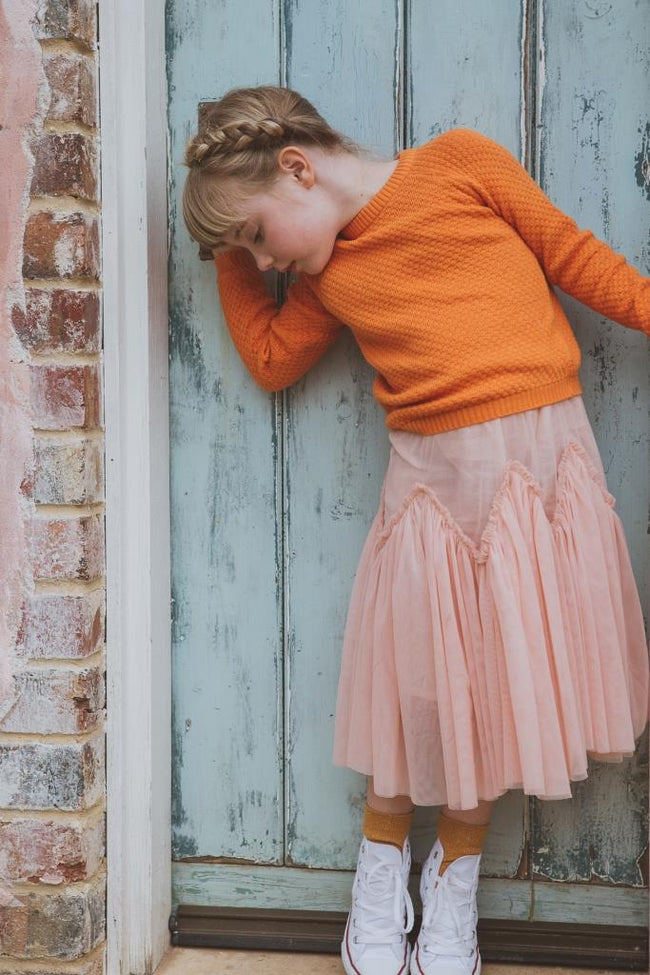 Peggy Juniper Knit - Coral