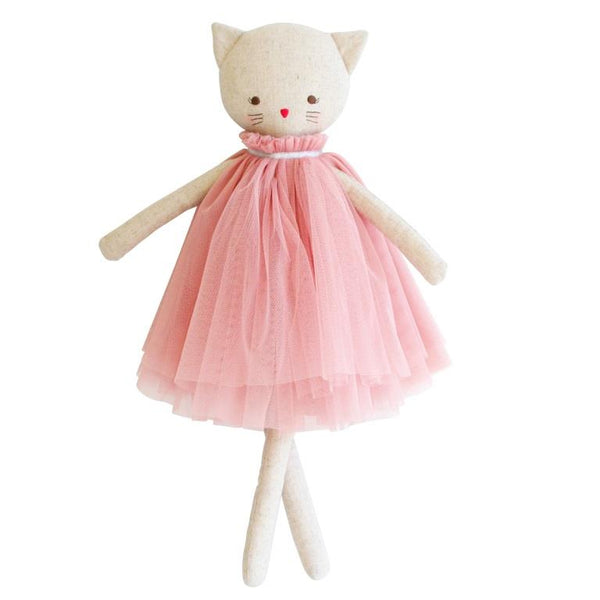 Alimrose Aurelie Linen Cat Doll - Blush