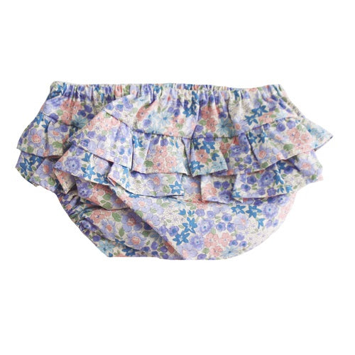 Alimrose Baby Ruffle Bloomer - Liberty Blue
