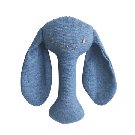Alimrose Bailey Bunny Teether - Blue Linen