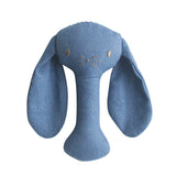 Alimrose Bobby Bunny Stick Rattle - Chambray Linen