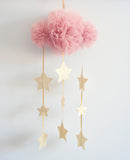 Alimrose Tulle Cloud Mobile - Blush and Gold
