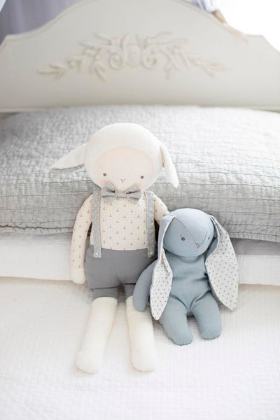 Alimrose Bobby Floppy Bunny - Grey Linen