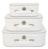 Alimrose Suitcase Set - White and Grey