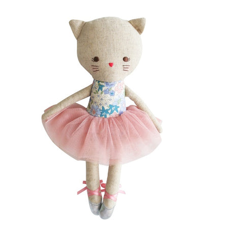 Alimrose Aurelie Linen Cat Doll - Blush