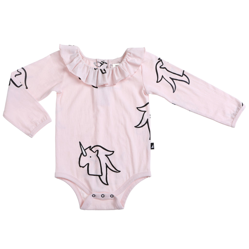 Anarkid Unicorn Frill Neck Leotard - Pink