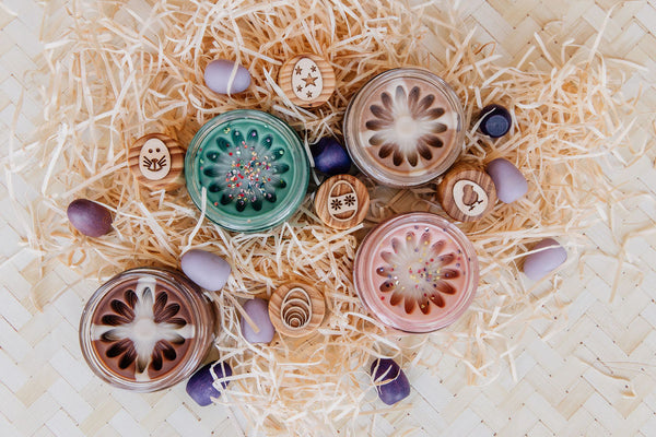 Beadie Bug Play - Play Dough Stamps - Easter Eggs