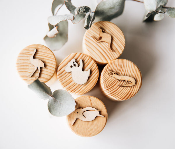 Beadie Bug Play - Play Dough Stamps - Australian Animals