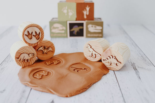 Beadie Bug Play - Play Dough Stamps - Dinosaur