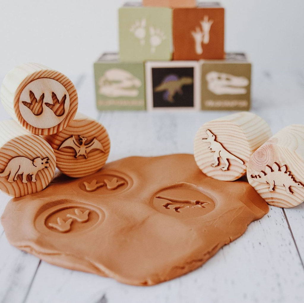 Beadie Bug Play - Play Dough Stamps - Dinosaur