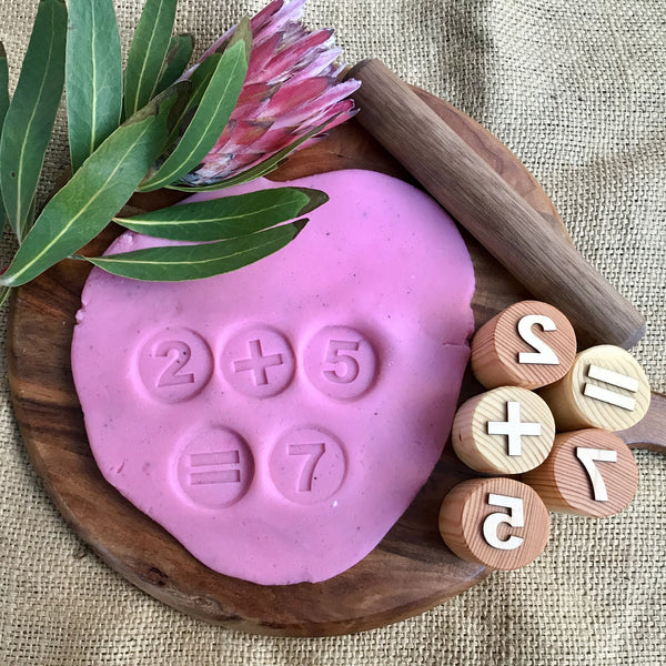 Beadie Bug Play - Play Dough Stamps - Numbers and Symbols