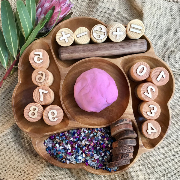 Beadie Bug Play - Play Dough Stamps - Numbers and Symbols