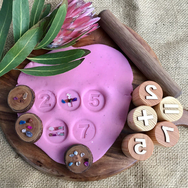 Beadie Bug Play - Play Dough Stamps - Numbers and Symbols