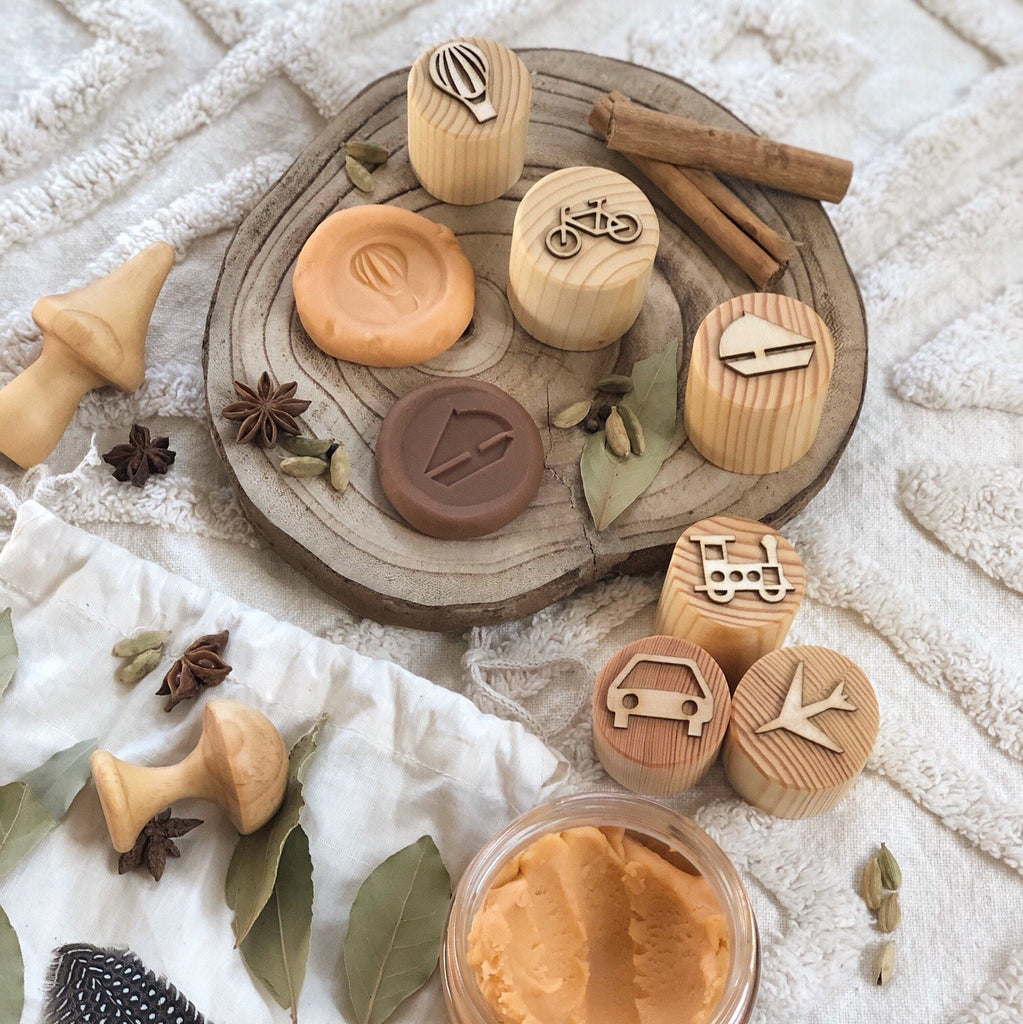 Beadie Bug Play - Play Dough Stamps - Transport