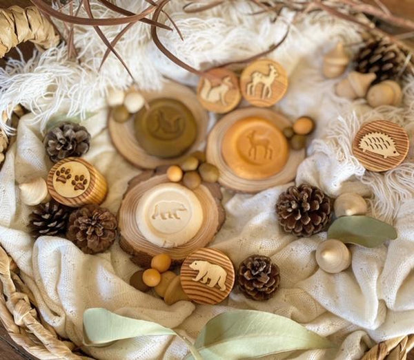 Beadie Bug Play - Play Dough Stamps - Woodland Animal