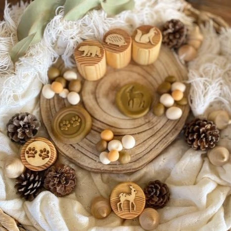 Beadie Bug Play - Play Dough Stamps - Woodland Animal