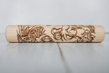 Beadie Bug Play - Wooden Engraved Play Dough Roller - Ocean