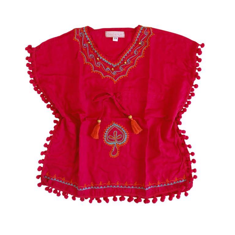 Bela & Nuni Kaftan - Fuchsia Bells