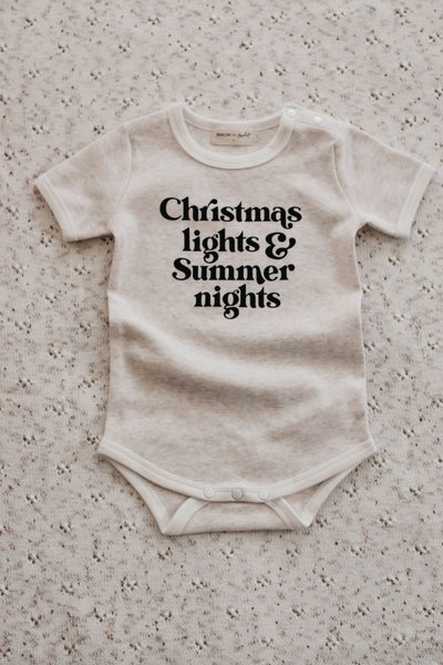 Bencer + Hazelnut Bodysuit - Christmas Lights