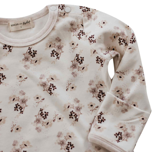 Bencer + Hazelnut Long Sleeve Bodysuit - Posy