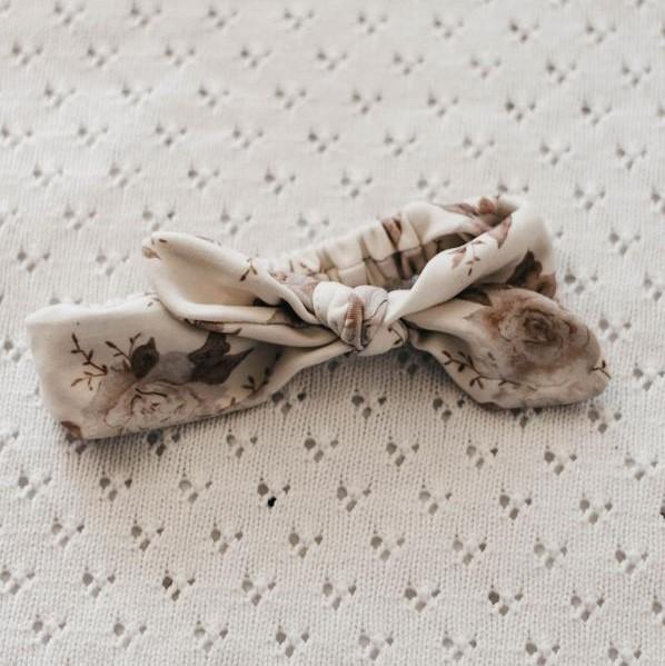 Bencer + Hazelnut Bow Clip - Ruby