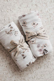 Bencer + Hazelnut Jersey Swaddle Blanket - Posy