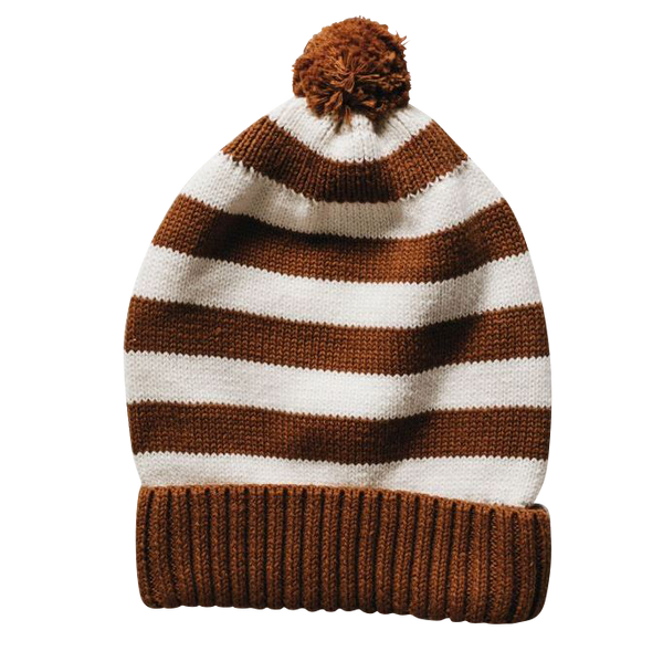 Bencer + Hazelnut Knit Beanie - Rust