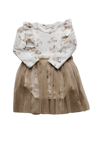 Bencer + Hazelnut Long Sleeve Tutu Dress - Posy