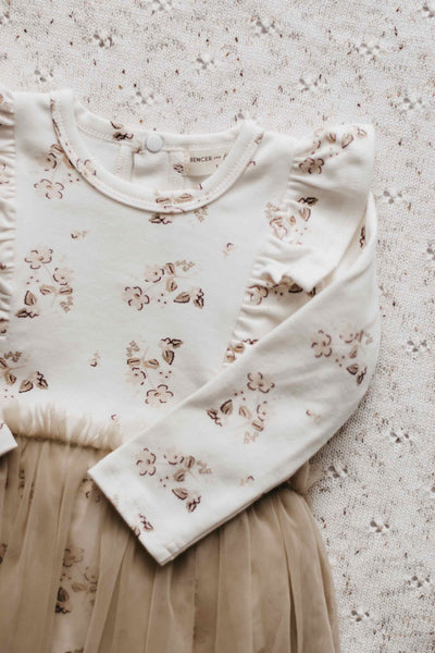 Bencer + Hazelnut Long Sleeve Tutu Dress - Posy