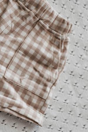 Bencer + Hazelnut Shorts - Gingham