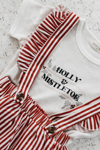 Bencer + Hazelnut Suspender Skirt - Claus