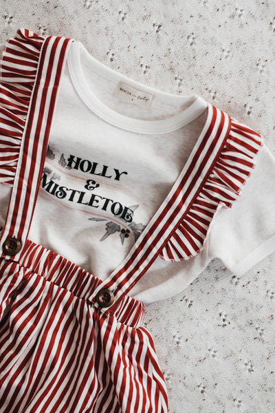 Bencer + Hazelnut Suspender Skirt - Claus