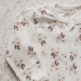 Bencer + Hazelnut Long Sleeve Zip Romper - Posy