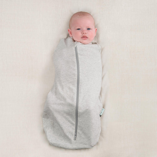 ergoPouch Cocoon 0.2 tog Organic Bamboo Swaddle - Grey Marle