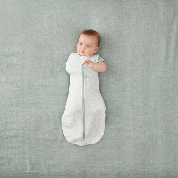 ergoPouch Cocoon 1 Tog Organic Baby Swaddle - Grey Marle