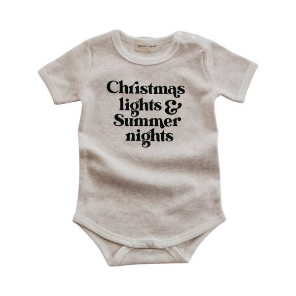 Bencer + Hazelnut Bodysuit - Christmas Lights