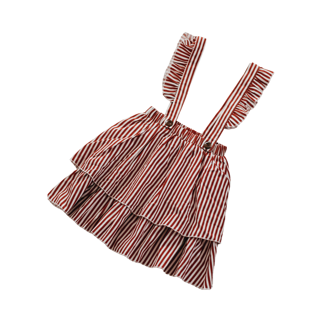 Bencer + Hazelnut Suspender Skirt - Claus