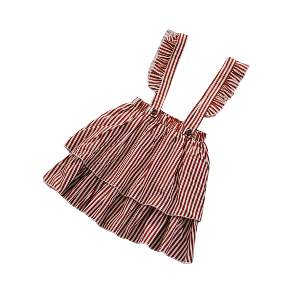 Bencer + Hazelnut Suspender Skirt - Claus
