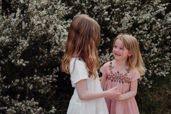 Peggy Rosie Dress - White