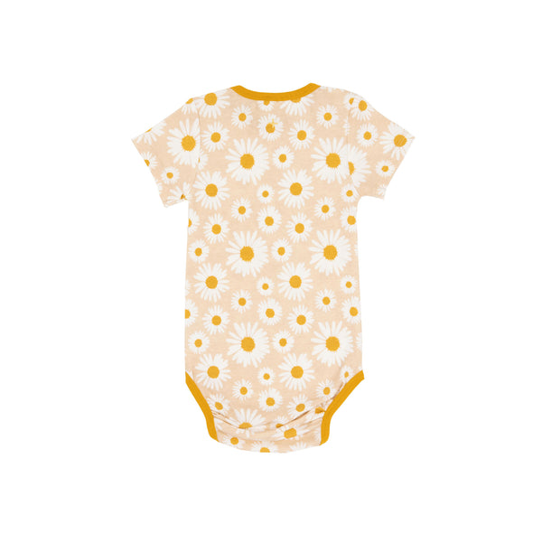 Goldie + Ace Short Sleeve Bodysuit - Daisy - Buttercream