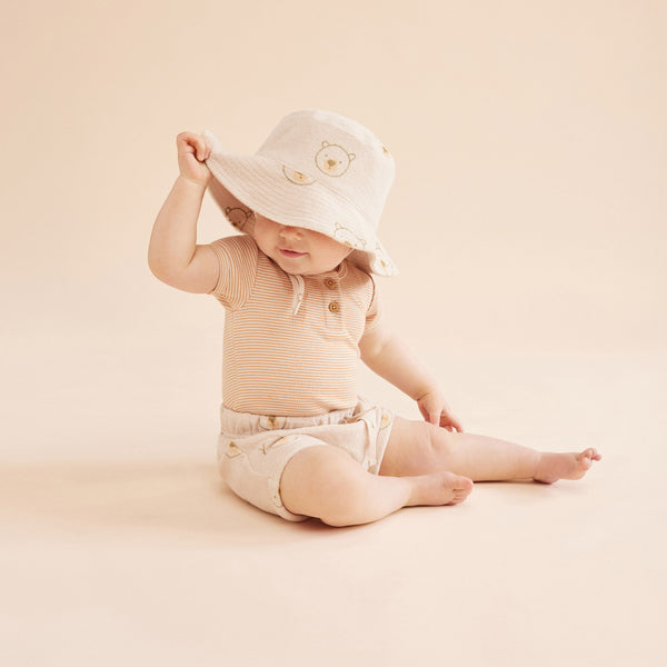 Wilson & Frenchy Organic Stripe Bodysuit - Leaf