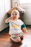 Goldie + Ace Short Sleeve T-shirt - Sun Sand Surf - White